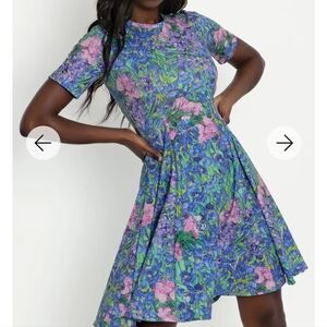 Blackmilk Clothing I Spy With My Little Iris Longline Evil Tee Dress Size L